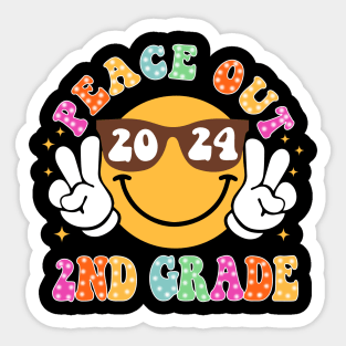 Peace Out School, Last Day of School, End of School 2nd Grade Sticker